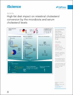Bergen Open Research Archive: High-fat diet impact on intestinal cholesterol  conversion by the microbiota and serum cholesterol levels
